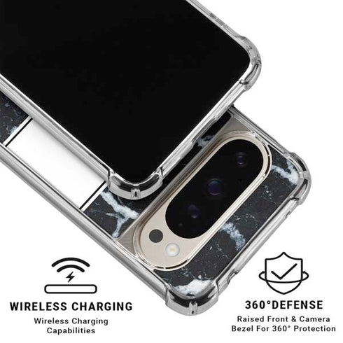 NBA Atlanta Hawks Marble Pixel 9/9 Pro Clear Case